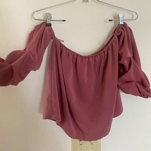 Off Shoulder Crop Top